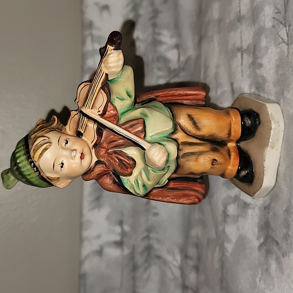 Vintage Friedel Bavarian Boy Playing Violin